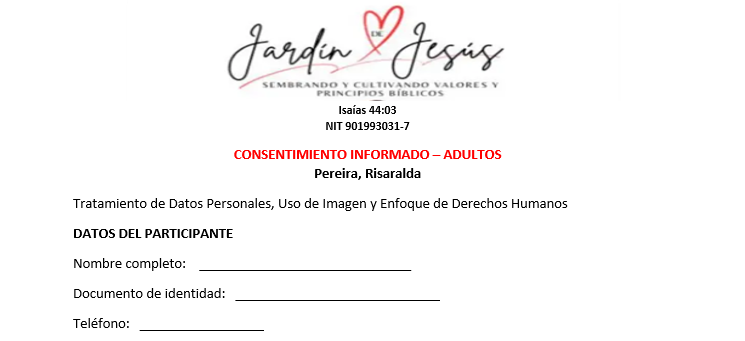Consentimiento informado adultos - Vista previa